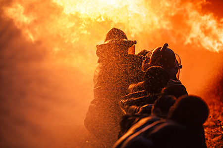 Fighting fire